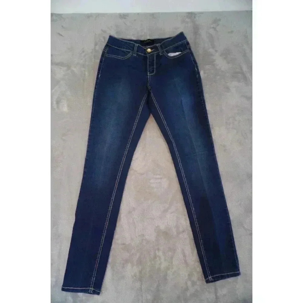 Vintage Baby Phat Y2K Single Stitch Pleated jeans Size 5 . Rhinestone Girlie
